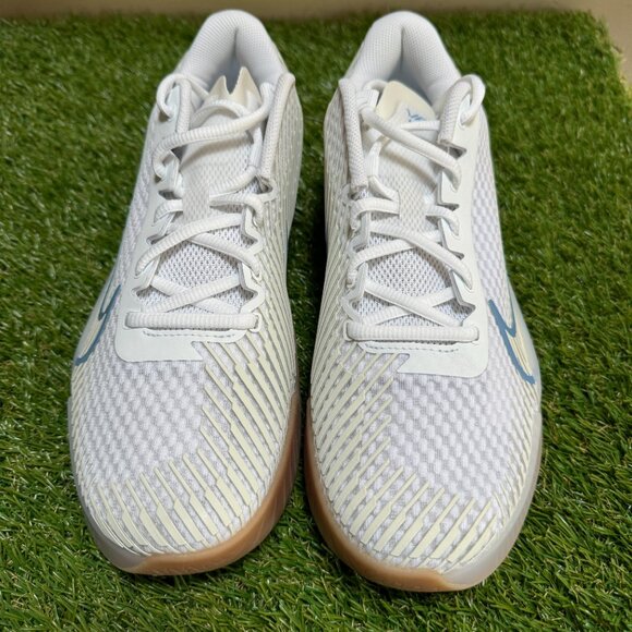 Nike Court Air Zoom Vapor 11 HC Tennis Shoes UNC White Blue Mens DR6966-107